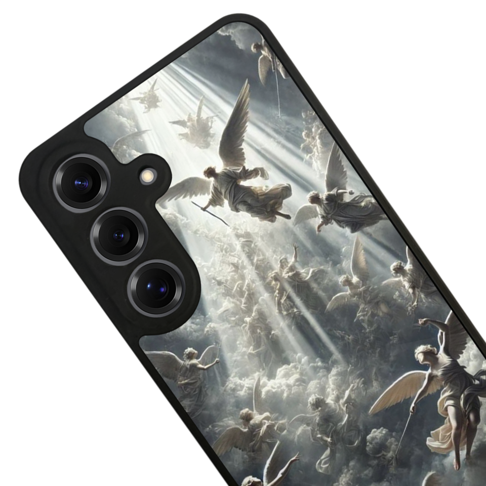 Samsung Galaxy S25 Uyumlu Melek Tasarımlı Glossy Premium Kılıf