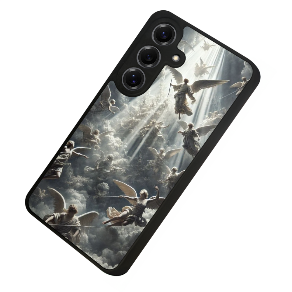 Samsung Galaxy S25 Uyumlu Melek Tasarımlı Glossy Premium Kılıf