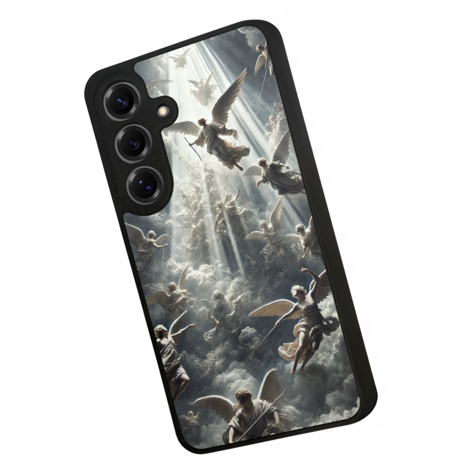 Samsung Galaxy S25 Uyumlu Melek Tasarımlı Glossy Premium Kılıf