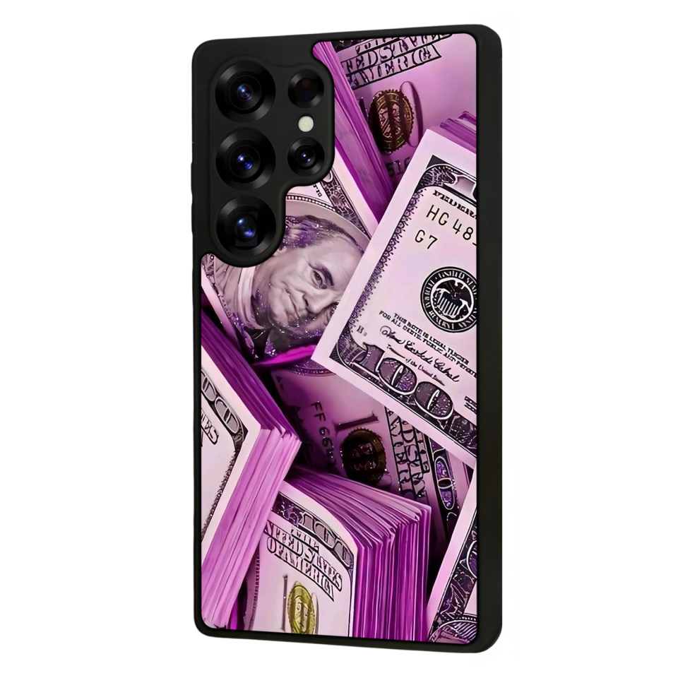Samsung Galaxy S25 Ultra Uyumlu Money Para Tasarımlı Glossy Premium Kılıf