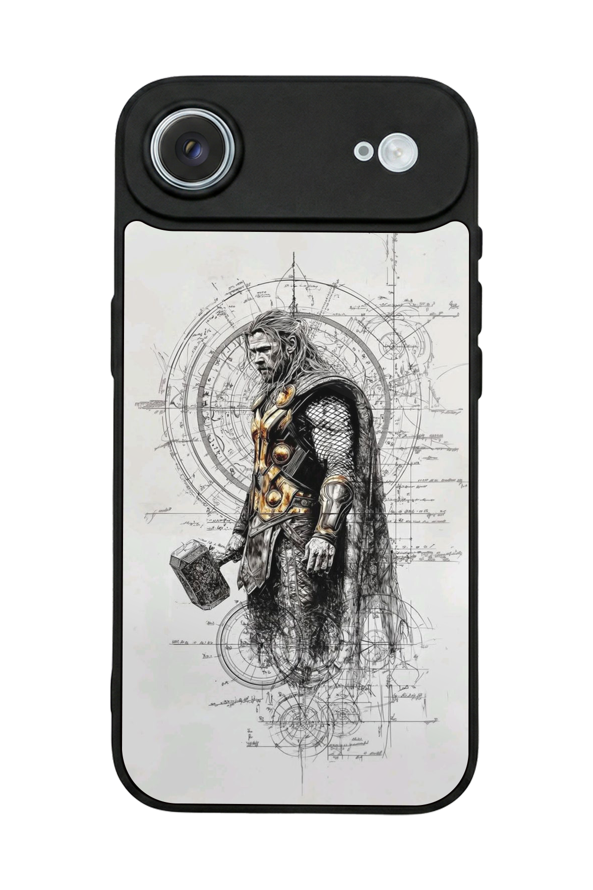 iPhone 17 Air Uyumlu Thor Tasarımlı Glossy Premium Kılıf