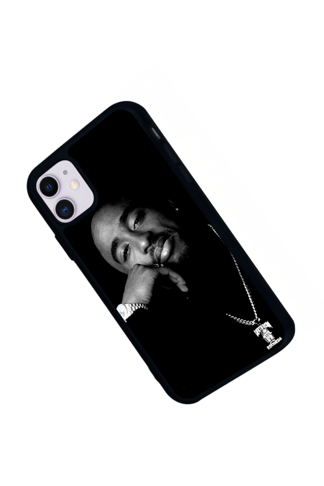 iPhone 11 Uyumlu Tupac Tasarımlı Glossy Premium Kılıf