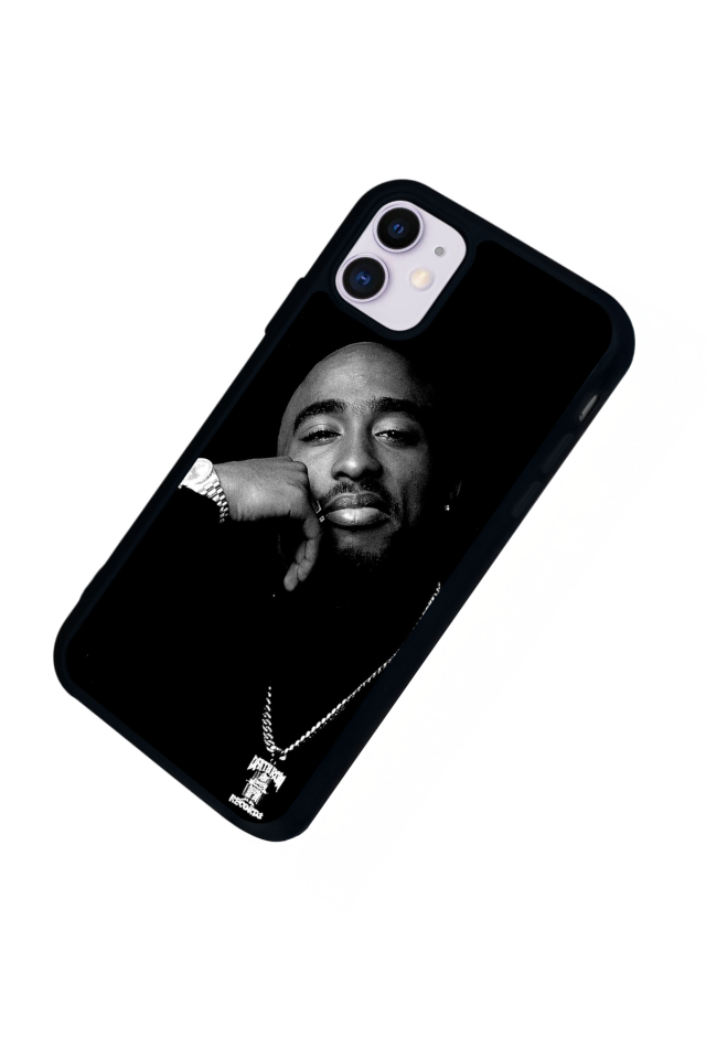 iPhone 11 Uyumlu Tupac Tasarımlı Glossy Premium Kılıf