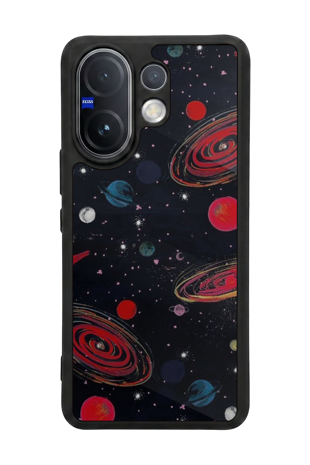 Vivo V60 Uyumlu Uzay Tasarımlı Glossy Premium Kılıf