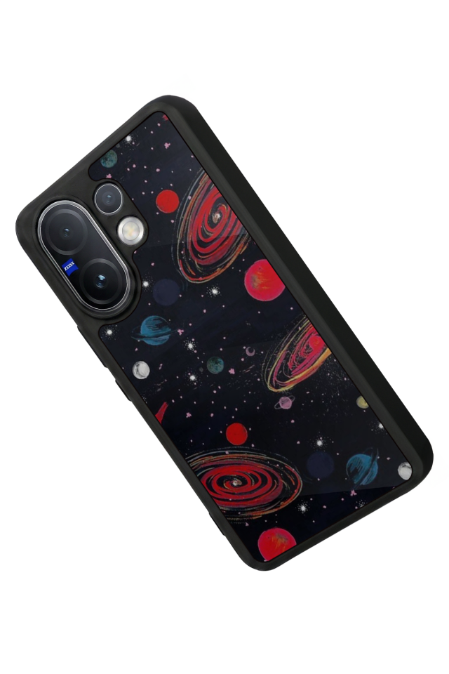 Vivo V60 Uyumlu Uzay Tasarımlı Glossy Premium Kılıf