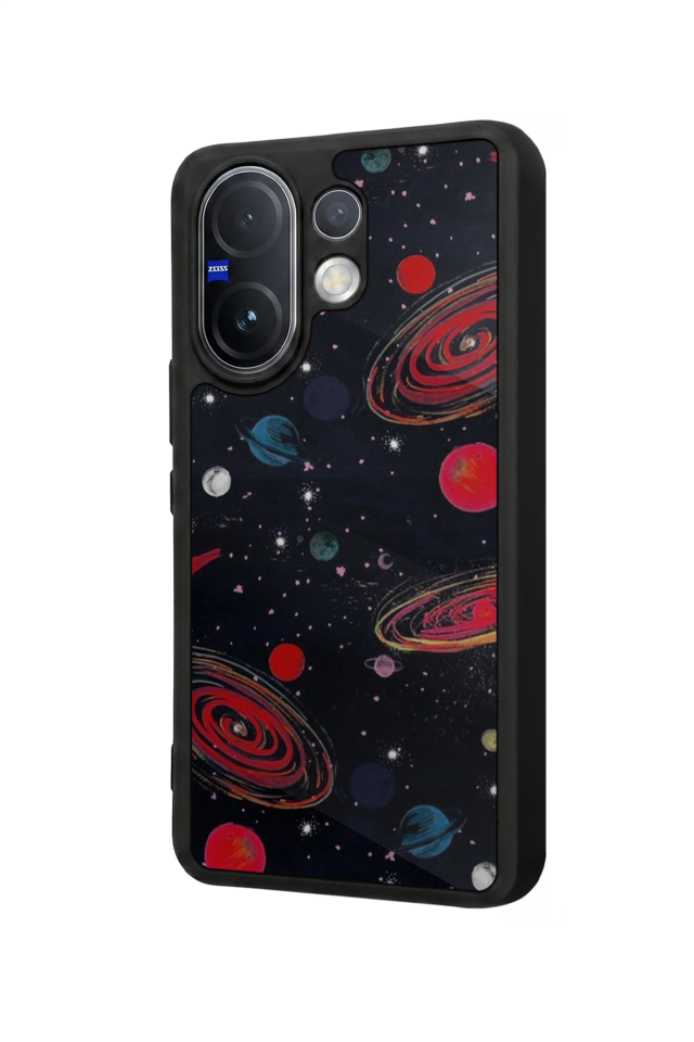 Vivo V60 Uyumlu Uzay Tasarımlı Glossy Premium Kılıf
