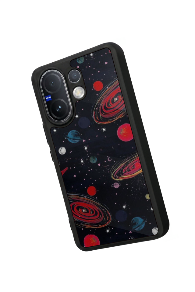 Vivo V60 Uyumlu Uzay Tasarımlı Glossy Premium Kılıf