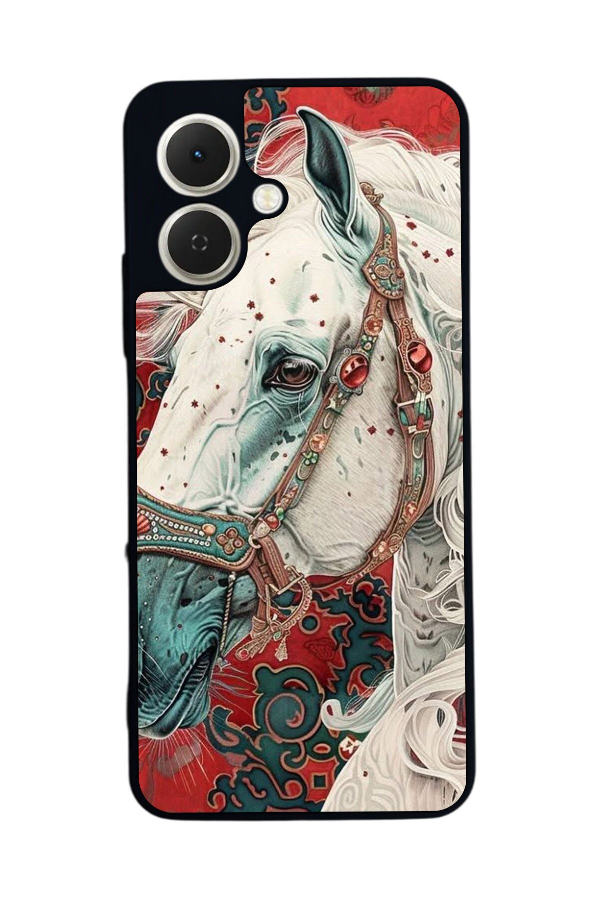 Tecno Spark GO 2 Uyumlu At Horse Tasarımlı Glossy Premium Kılıf