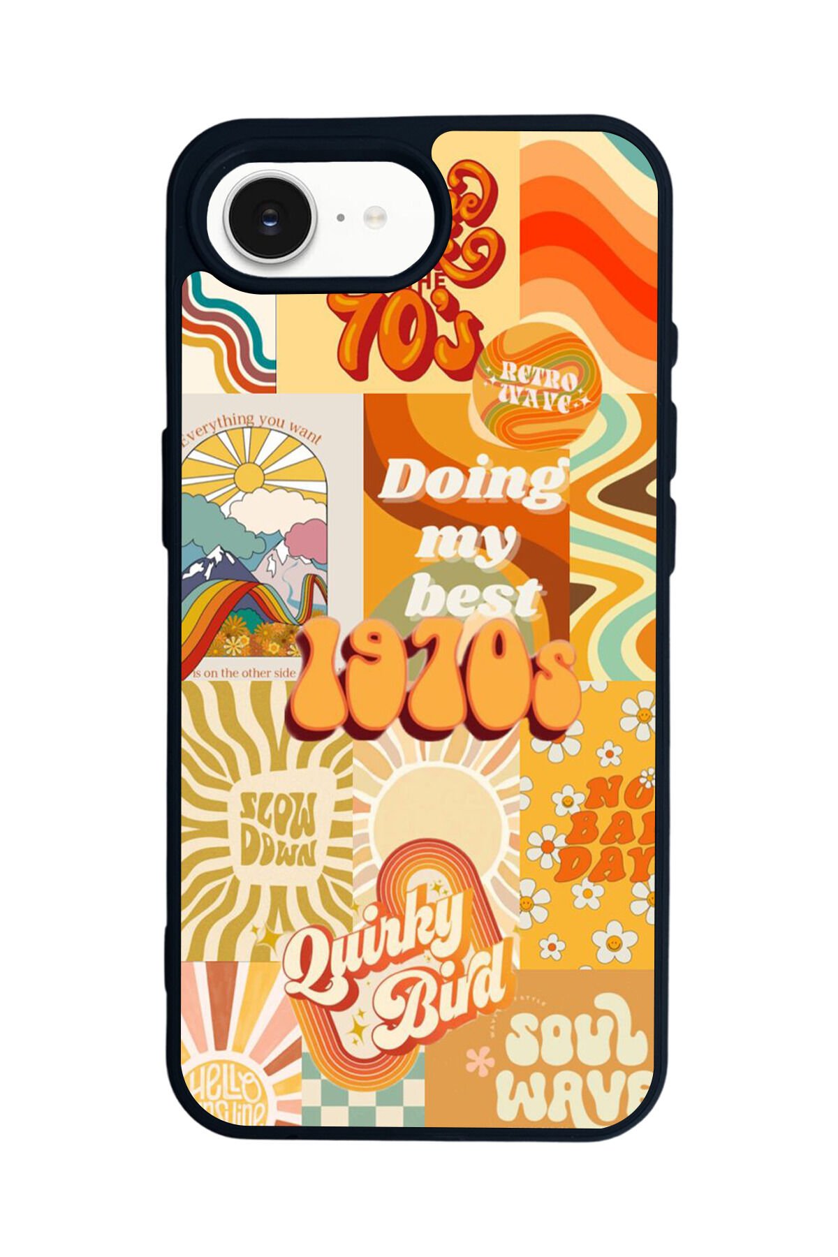 iPhone 16E Uyumlu Poster Tasarımlı Glossy Premium Kılıf