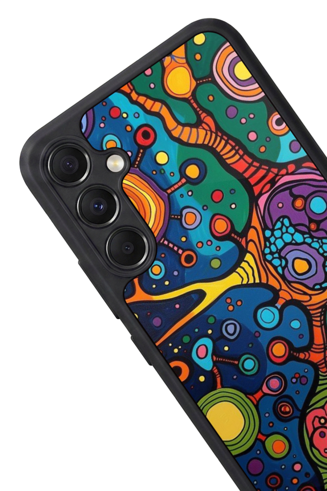 Samsung Galaxy A34 Uyumlu Abstract Tasarımlı Glossy Premium Kılıf