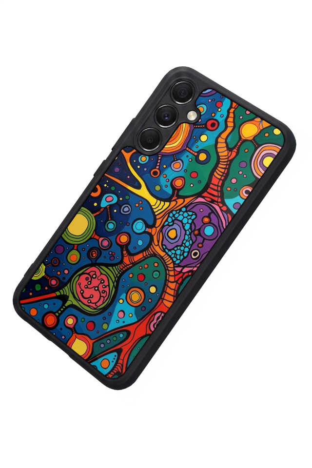 Samsung Galaxy A34 Uyumlu Abstract Tasarımlı Glossy Premium Kılıf