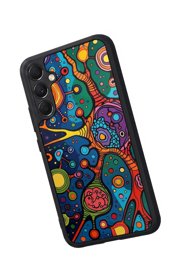 Samsung Galaxy A34 Uyumlu Abstract Tasarımlı Glossy Premium Kılıf