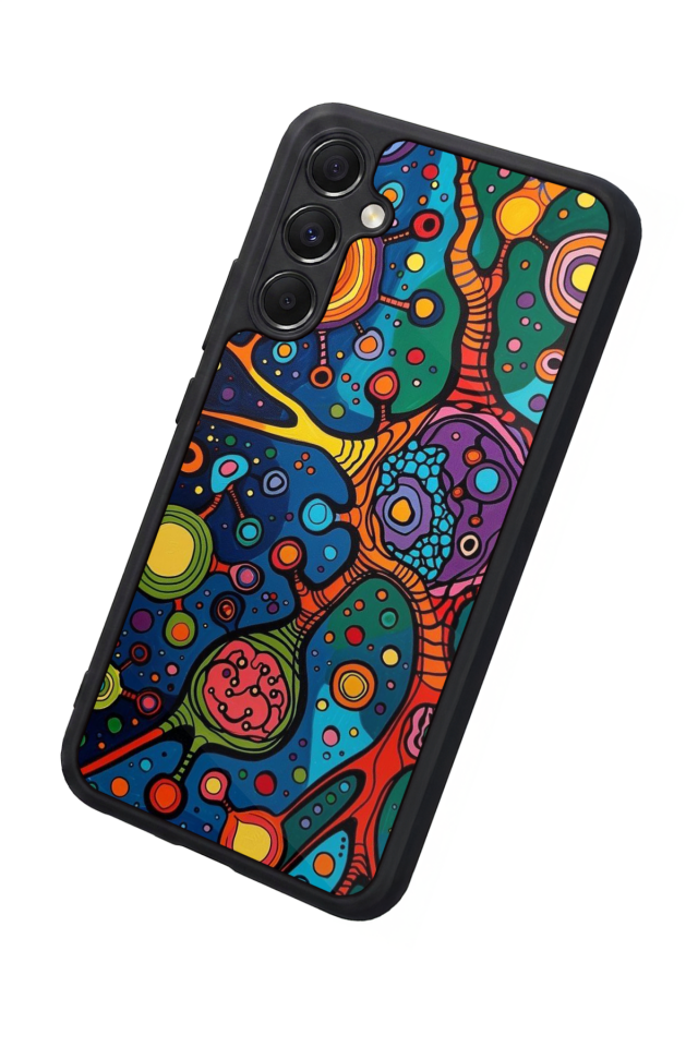 Samsung Galaxy A34 Uyumlu Abstract Tasarımlı Glossy Premium Kılıf