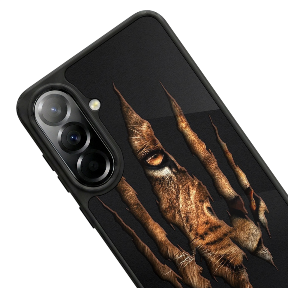 Samsung Galaxy A37 Uyumlu Aslan Tasarımlı Glossy Premium Kılıf