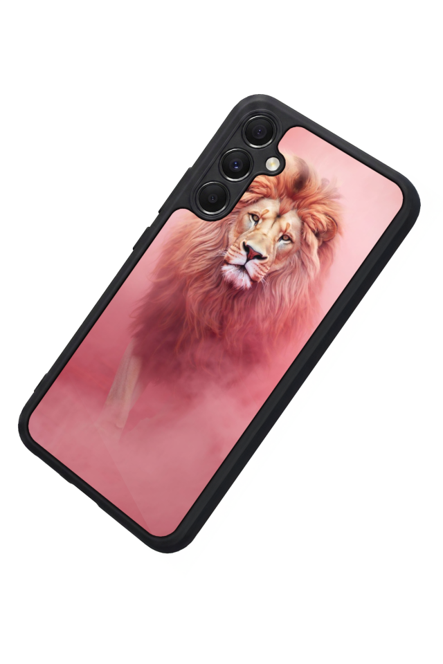 Samsung Galaxy M34 Uyumlu Aslan Tasarımlı Glossy Premium Kılıf