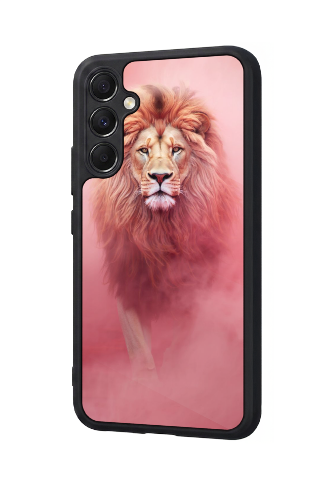 Samsung Galaxy M34 Uyumlu Aslan Tasarımlı Glossy Premium Kılıf