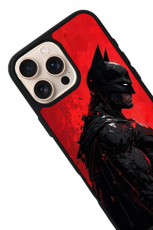 iPhone 15 Pro Max Uyumlu Batman Tasarımlı Glossy Premium Kılıf