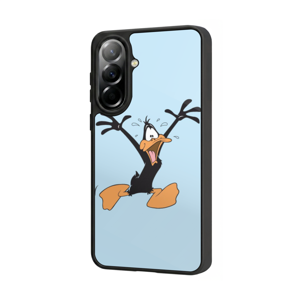 Samsung Galaxy A57 Uyumlu Daffy duck Tasarımlı Glossy Premium Kılıf