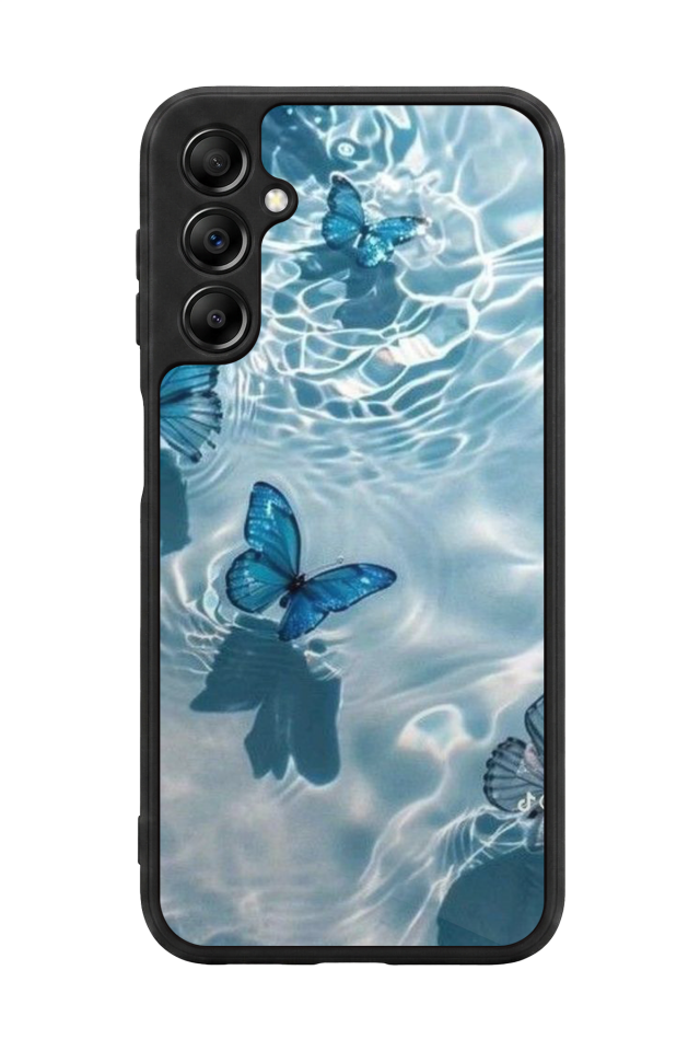 Samsung Galaxy A14 Uyumlu Kelebek Tasarımlı Glossy Premium Kılıf