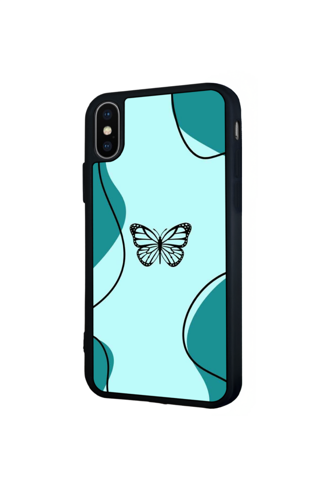 iPhone XS Max Uyumlu Kelebek Tasarımlı Glossy Premium Kılıf