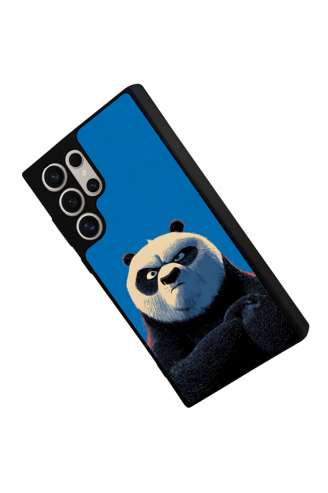Samsung Galaxy S23 Ultra Uyumlu Kung Fu Panda Tasarımlı Glossy Premium Kılıf