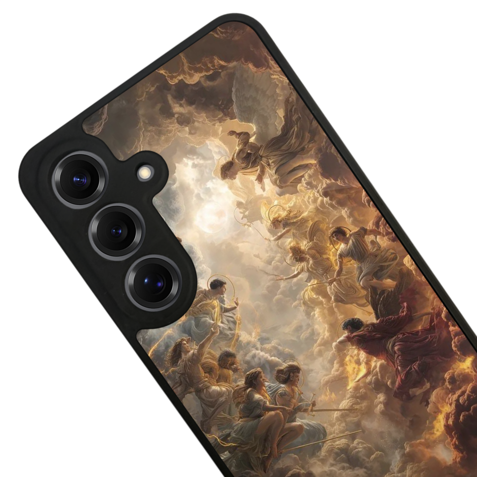 Samsung Galaxy S25 Uyumlu Melek Tasarımlı Glossy Premium Kılıf