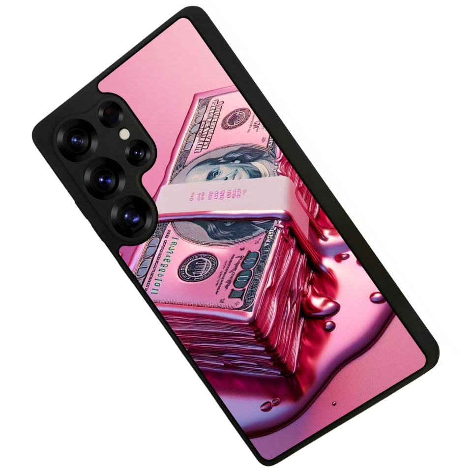Samsung Galaxy S25 Ultra Uyumlu Money Para Tasarımlı Glossy Premium Kılıf