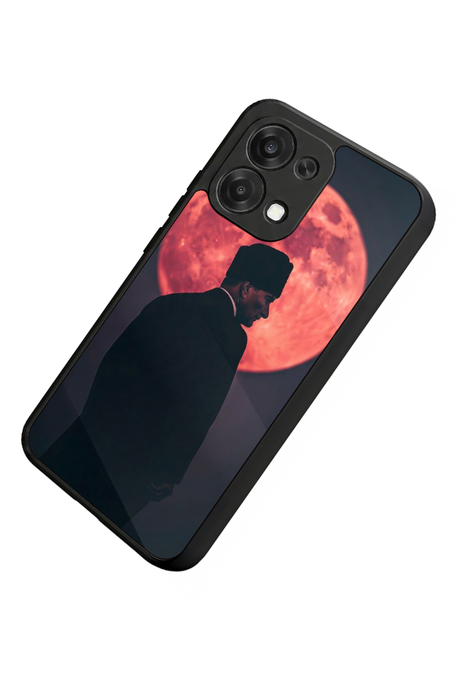 Oppo A6 Pro Uyumlu Mustafa Kemal Ataturk Tasarımlı Glossy Premium Kılıf