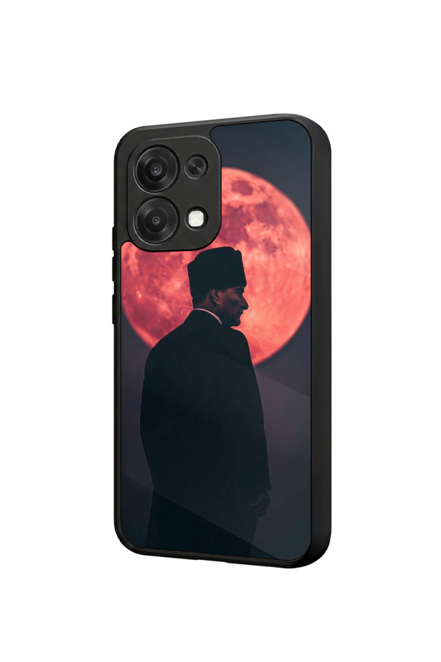 Oppo A6 Pro Uyumlu Mustafa Kemal Ataturk Tasarımlı Glossy Premium Kılıf