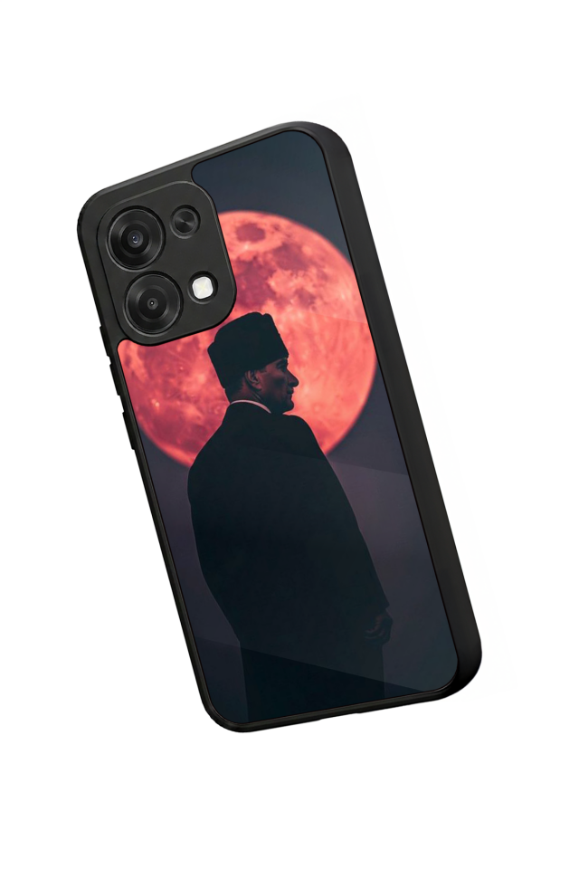 Oppo A6 Pro Uyumlu Mustafa Kemal Ataturk Tasarımlı Glossy Premium Kılıf