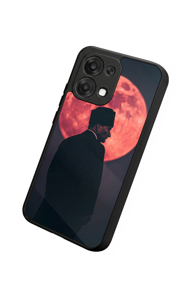 Oppo A6 Pro Uyumlu Mustafa Kemal Ataturk Tasarımlı Glossy Premium Kılıf
