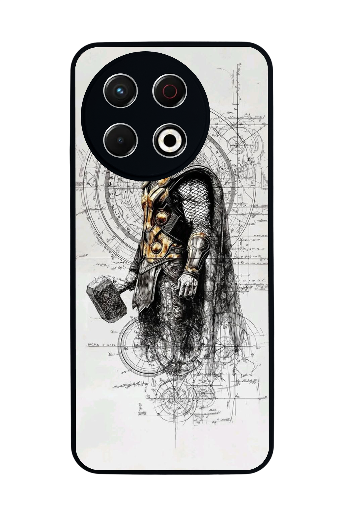 Tecno Spark 30 Pro Uyumlu Thor Tasarımlı Glossy Premium Kılıf