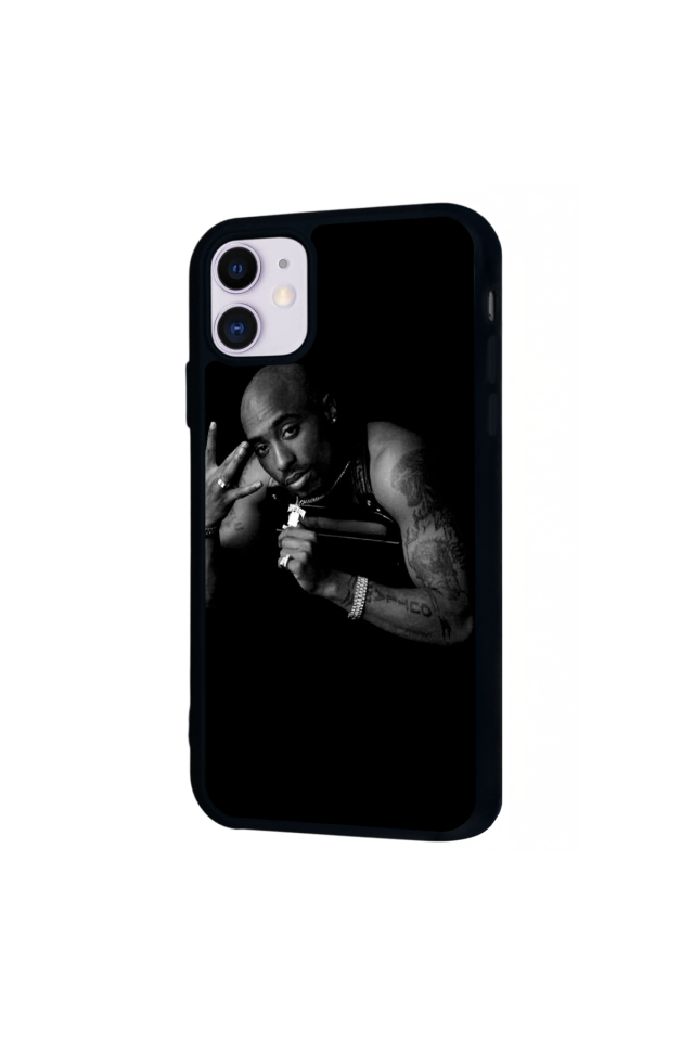 iPhone 11 Uyumlu Tupac Tasarımlı Glossy Premium Kılıf