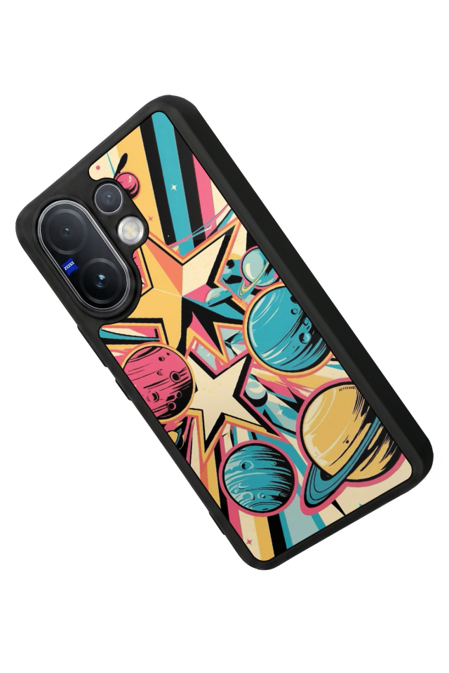 Vivo V60 Uyumlu Uzay Tasarımlı Glossy Premium Kılıf