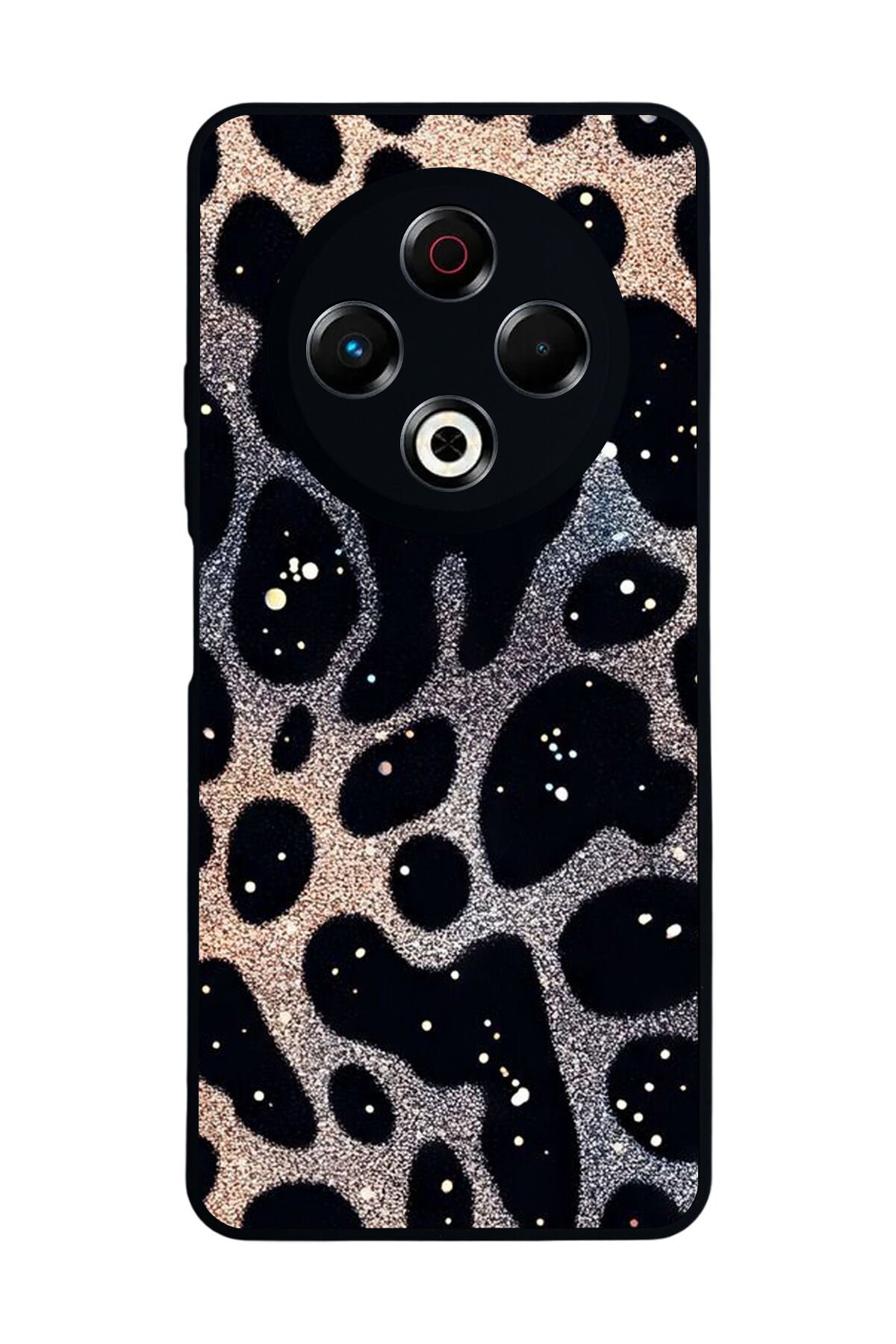 Tecno Spark 30 Uyumlu Hologram Leopar Tasarımlı Glossy Premium Kılıf