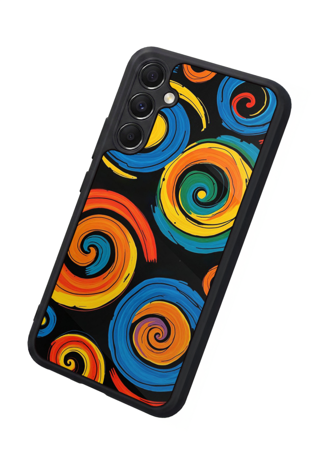 Samsung Galaxy A34 Uyumlu Abstract Tasarımlı Glossy Premium Kılıf