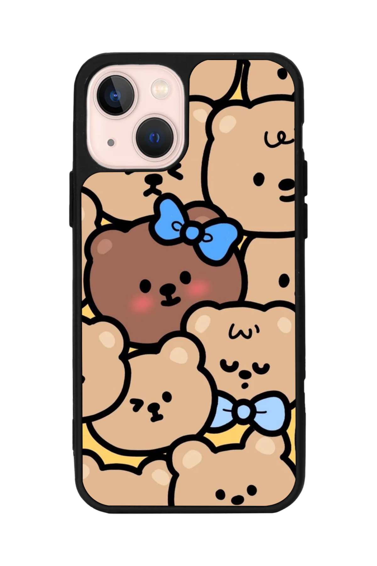 iPhone 15 Plus Uyumlu Ayı Tasarımlı Glossy Premium Kılıf