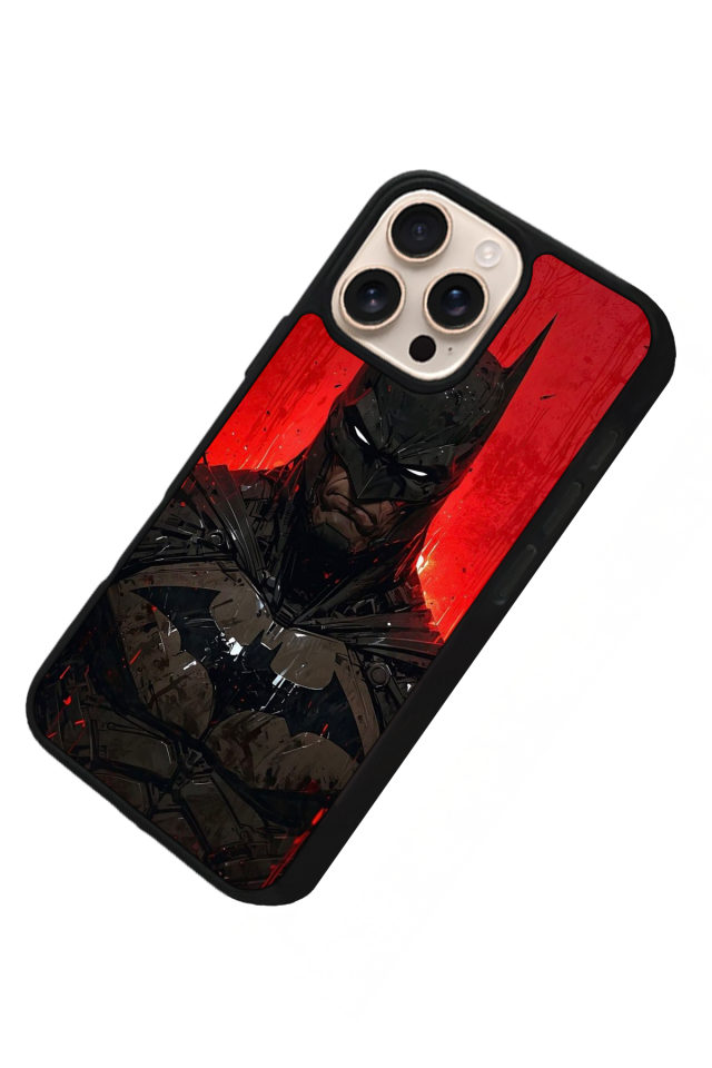 iPhone 15 Pro Max Uyumlu Batman Tasarımlı Glossy Premium Kılıf
