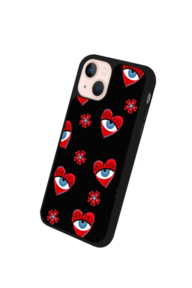 iPhone 15 Plus Uyumlu Göz Tasarımlı Glossy Premium Kılıf