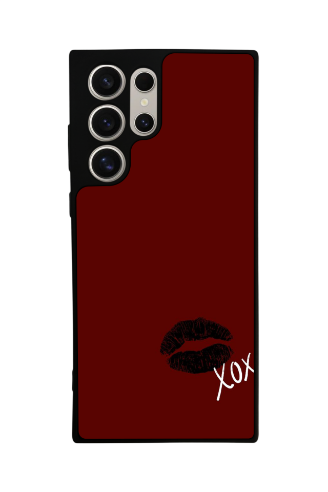 Samsung Galaxy S22 Ultra Uyumlu Kalp Love Tasarımlı Glossy Premium Kılıf