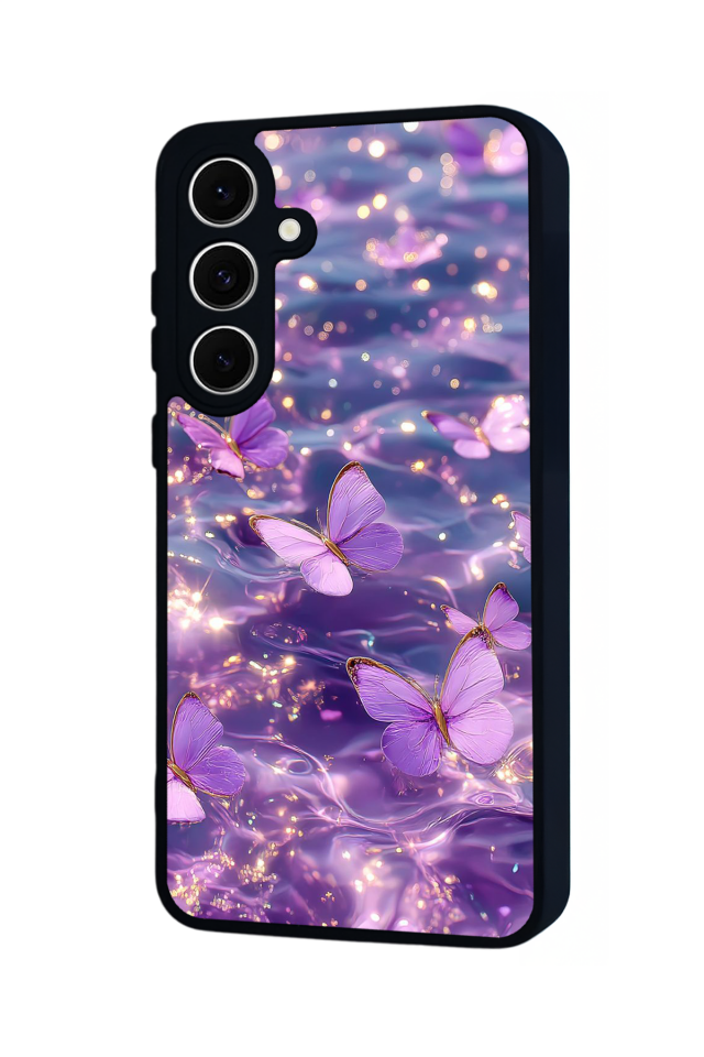 Samsung Galaxy S24 FE Uyumlu Kelebek Tasarımlı Glossy Premium Kılıf