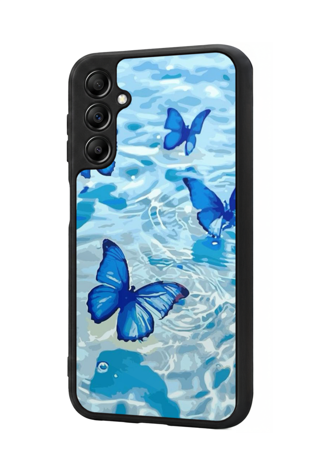 Samsung Galaxy A14 Uyumlu Kelebek Tasarımlı Glossy Premium Kılıf