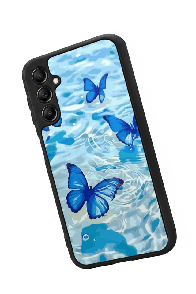 Samsung Galaxy A14 Uyumlu Kelebek Tasarımlı Glossy Premium Kılıf