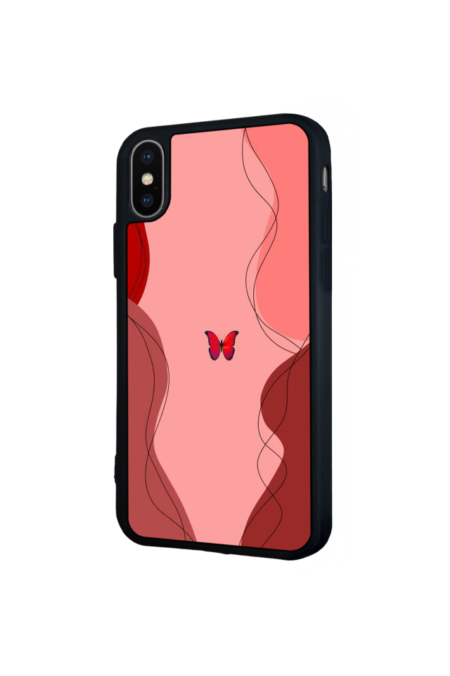 iPhone XS Max Uyumlu Kelebek Tasarımlı Glossy Premium Kılıf