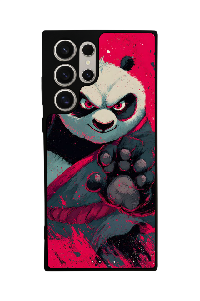 Samsung Galaxy S23 Ultra Uyumlu Kung Fu Panda Tasarımlı Glossy Premium Kılıf