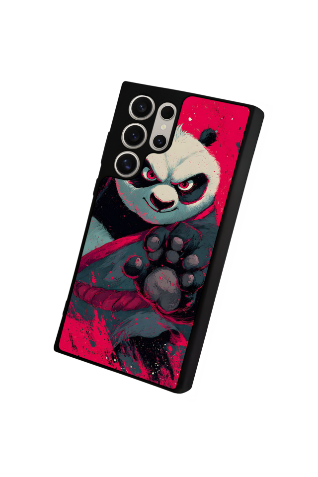 Samsung Galaxy S23 Ultra Uyumlu Kung Fu Panda Tasarımlı Glossy Premium Kılıf