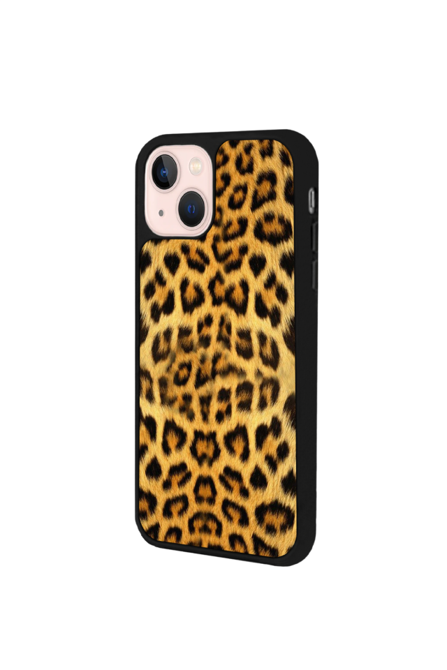 iPhone 15 Uyumlu Leopar Tasarımlı Glossy Premium Kılıf