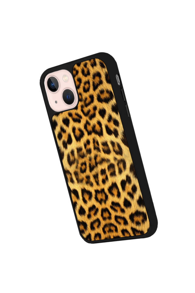 iPhone 15 Uyumlu Leopar Tasarımlı Glossy Premium Kılıf