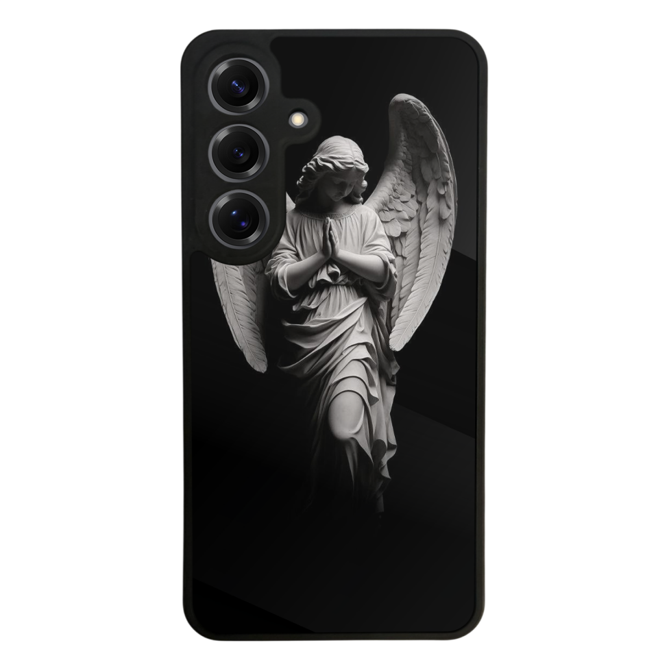 Samsung Galaxy S25 Uyumlu Melek Tasarımlı Glossy Premium Kılıf