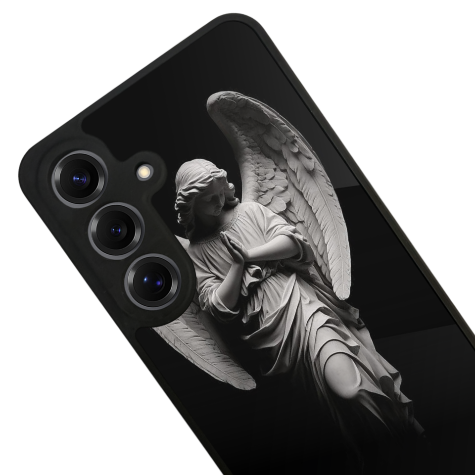 Samsung Galaxy S25 Uyumlu Melek Tasarımlı Glossy Premium Kılıf